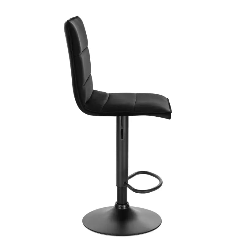 BukkitBow - Moderne Barkruk - Synthetisch Leer of Fluweel met Staal - Verstelbaar en Draaibaar - Ergonomisch en Modern - Zithoogte: 59-79CM