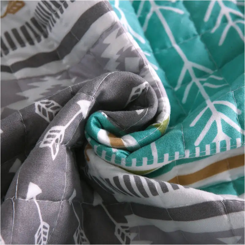 BukkitBow - Moderne Bedsprei - Omkeerbaar - Grijs en Patchwork Patroon - Verschillende Maten