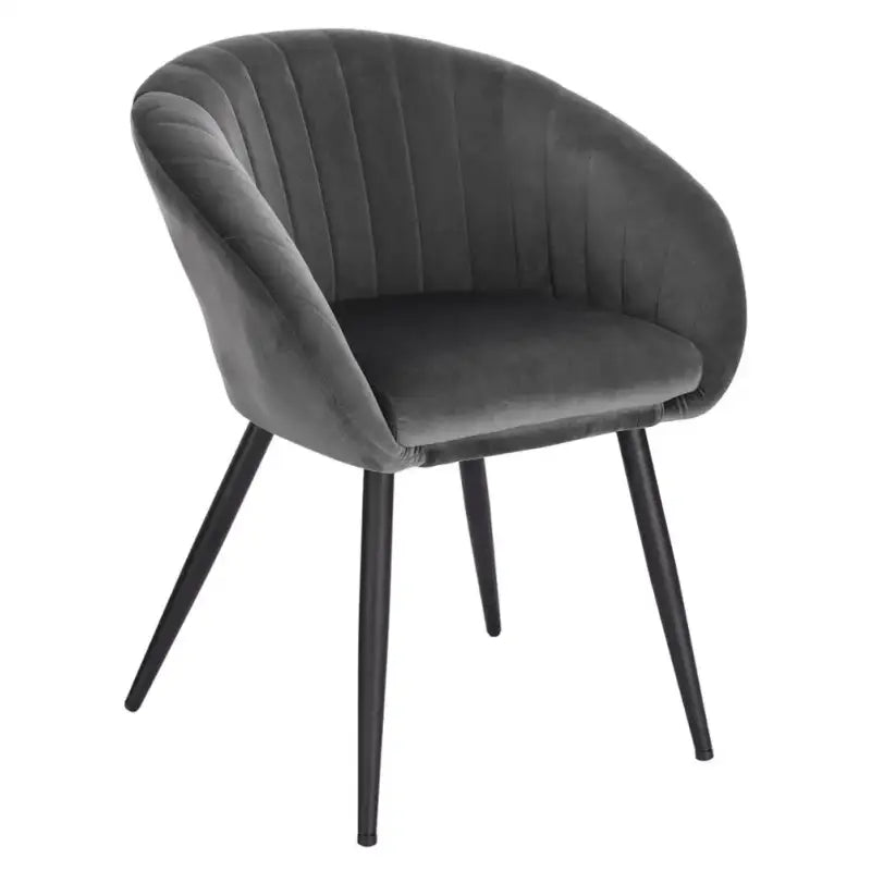 BukkitBow - Moderne Fluwelen Eetkamerstoel met Metalen Poten - Comfortabel en Ergonomisch - Zithoogte: 50CM