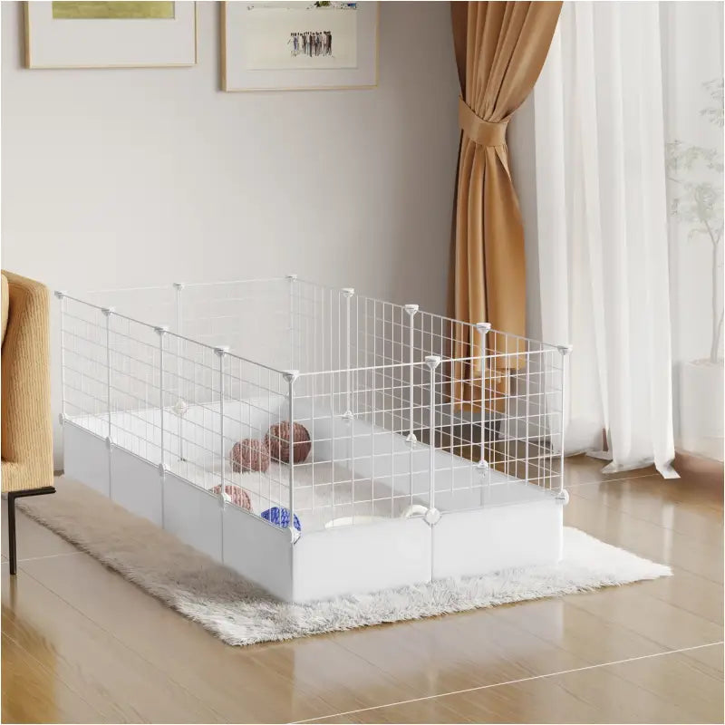 BukkitBow - Modulaire Dierenren - Geschikt voor Cavia's, Konijnen en Kittens - Aanpasbare Dierenren - 142X71X53CM