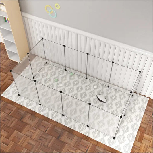 BukkitBow - Modulaire Knaagdieren Ren - Stevige Panelen - Konijn & Knaagdieren Ren - 100X200X70CM