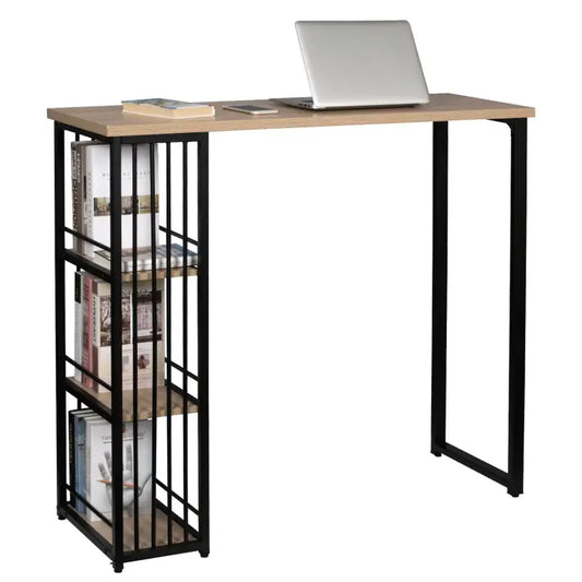 BukkitBow - Multifunctionele Bartafel - Met 3 Opbergvakken - Licht Eikenhout, Donker Beukenhout, Zwart of Wit Hout - 120x40cm
