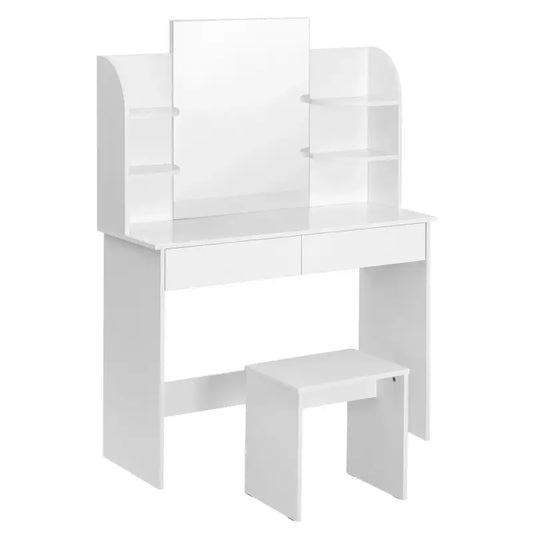 BukkitBow - Multifunctionele Kaptafel Set - Hout - 108x40x142cm - Modern Ontwerp - Ruimtebesparend