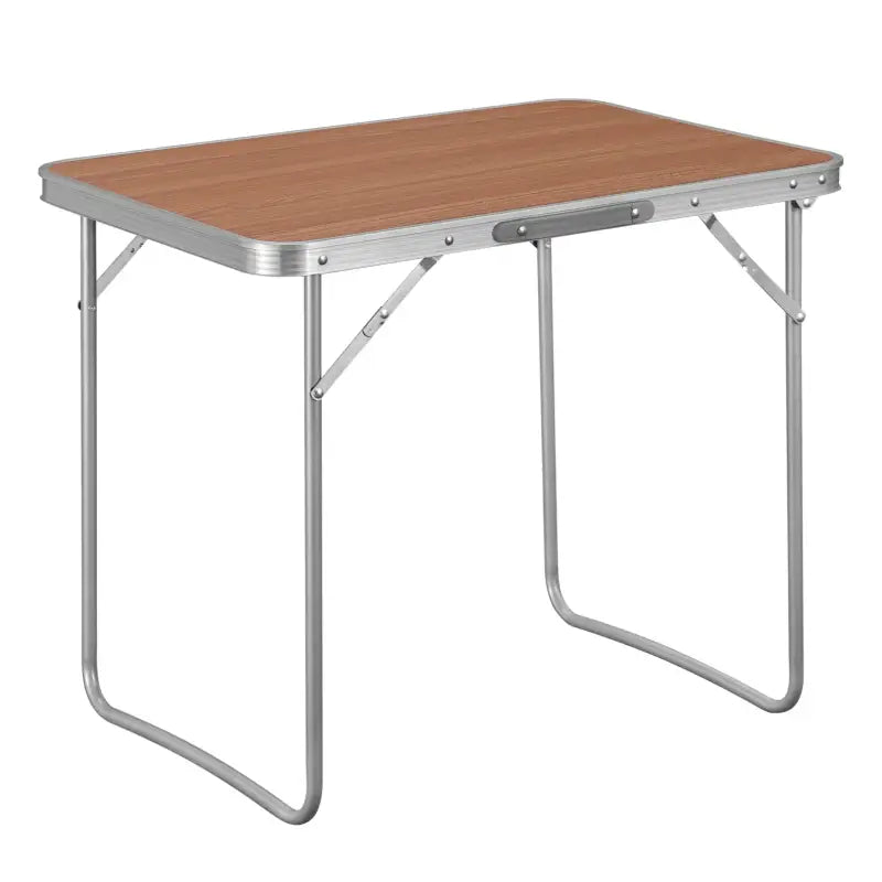 BukkitBow - Opvouwbare Campingtafel - IJzeren Buizen en Aluminiumlegering met MDF Blad - Lichtgewicht en Draagbaar - 15kg Laadvermogen - 70x60x50CM
