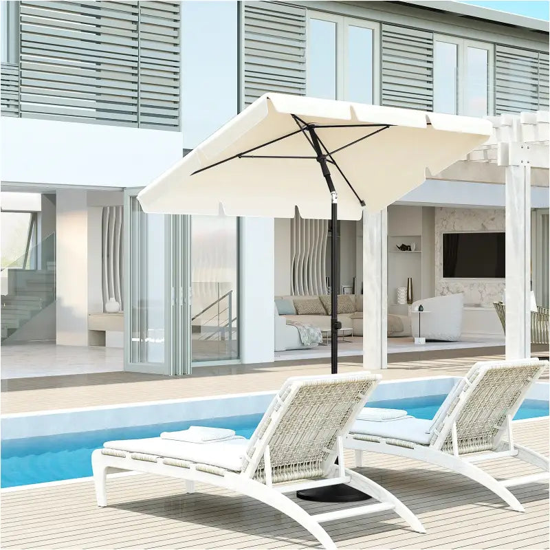 BukkitBow - Parasol - UV-Bestendig - Strandparasol - 45° Buigbaar - Waterdicht - 200x120 cm