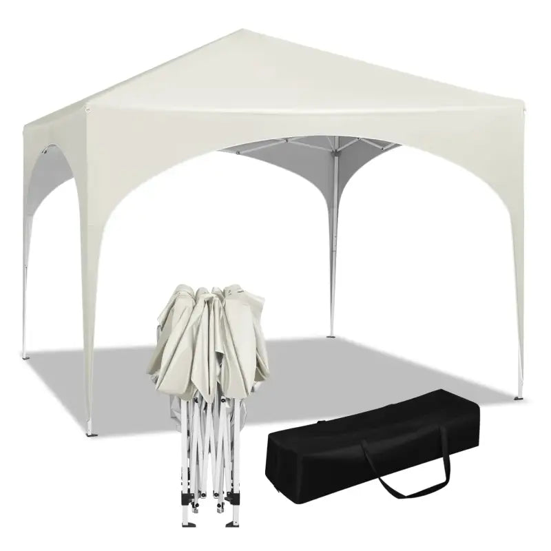 BukkitBow - Partytent met Ronde Rand – Opvouwbare Tent – Waterdicht en Weersbestendig – Tuinpaviljoen - 300 x 300 cm