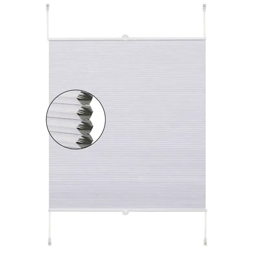 BukkitBow - Plissé / Jaloezie - Dubbele Geplooide Honingraat Rolgordijn - Breedte 45-120cm - Hoogte 130/220cm