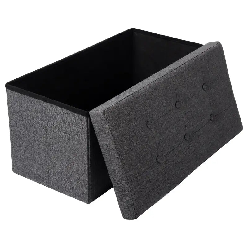 BukkitBow - Poef / Opbergbank met Grote Capaciteit - Opvouwbaar Ontwerp - Comfortabel Oppervlak - Multifunctioneel - 76x38x38CM