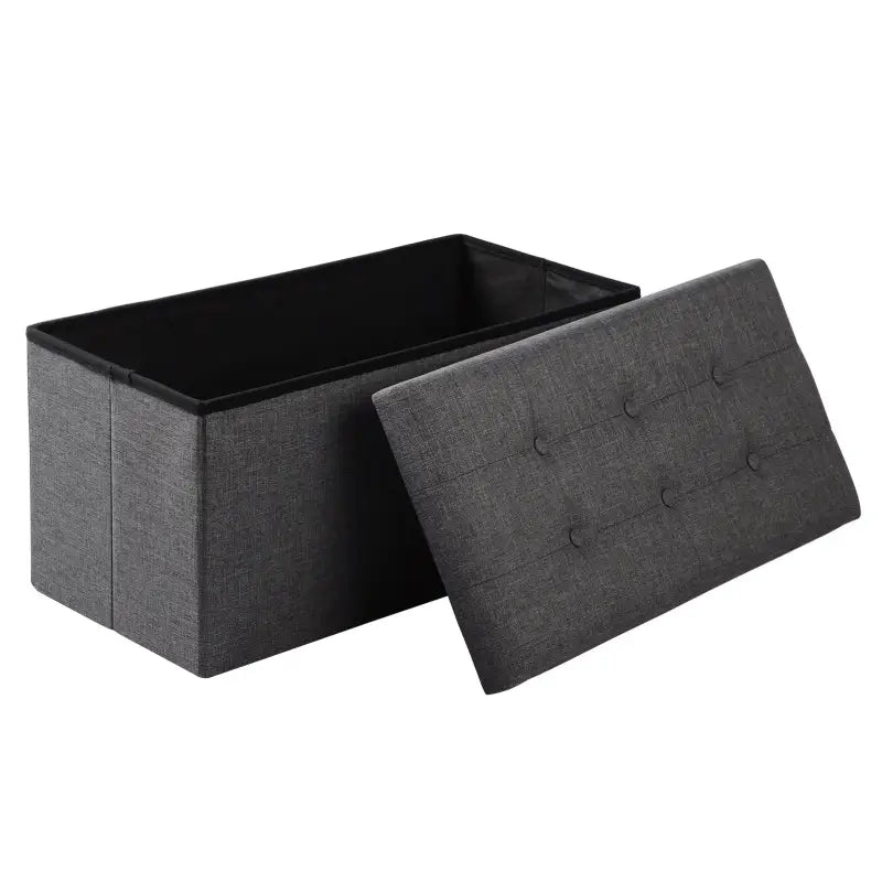 BukkitBow - Poef / Opbergbank met Grote Capaciteit - Opvouwbaar Ontwerp - Comfortabel Oppervlak - Multifunctioneel - 76x38x38CM