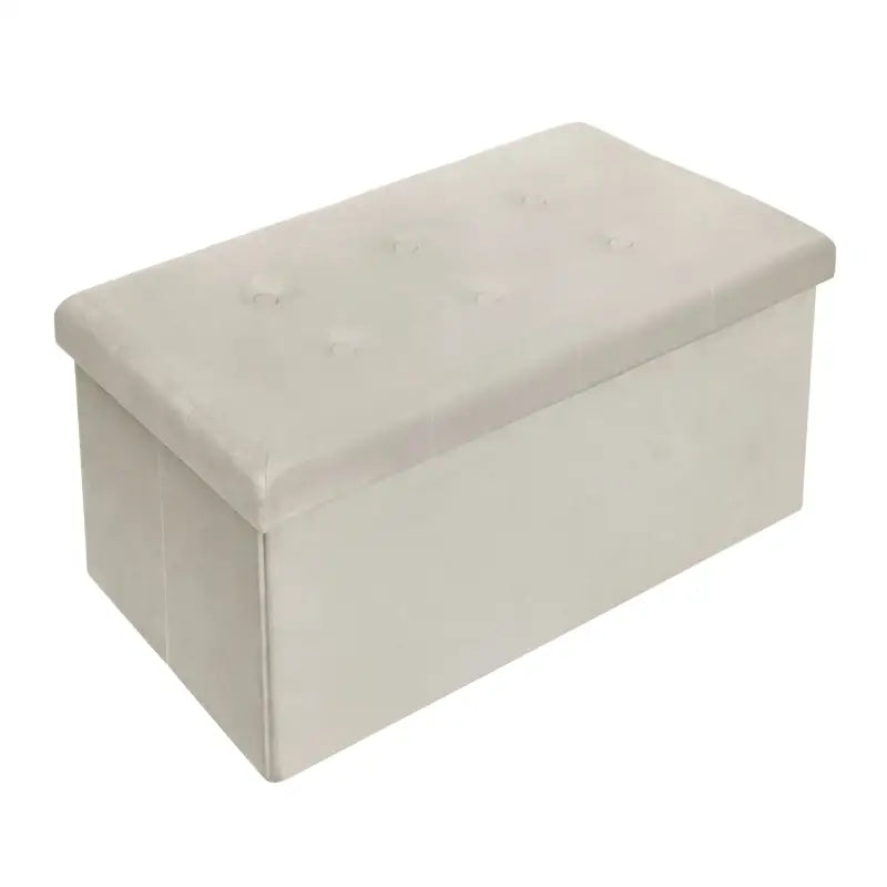 BukkitBow - Poef / Opbergbank met Grote Capaciteit - Opvouwbaar Ontwerp - Comfortabel Oppervlak - Multifunctioneel - 76x38x38CM