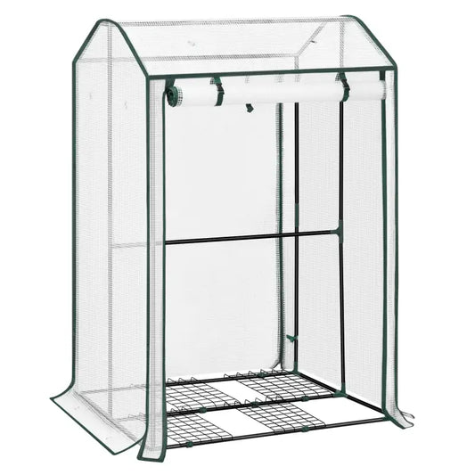 BukkitBow – Polytunnel Tuinkas – Winterproof Tunnel voor Groenten Teelt – Compacte Tuinkas met Groot Luik - 150x100x83CM