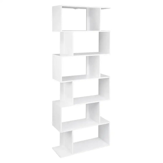 BukkitBow - Ruime Boekenkast - 6 Vakken - Stevig & Veilig - Ruimtebesparend - Multifunctioneel - 60x23,5x160CM