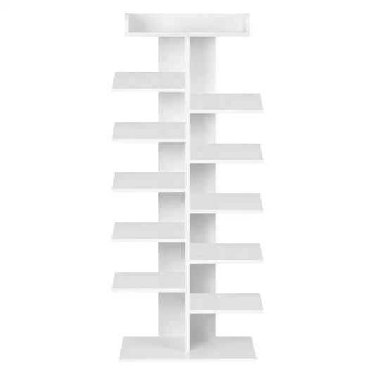 BukkitBow - Schoenenrek met 12 Vakken - Robuust en Stabiel - Met Accessoires Plankje - 49.5x30x113.5CM