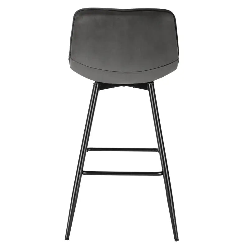 BukkitBow - Set Barkrukken Fluweel - Metalen Onderstel - Ergonomisch en Comfortabel - Zithoogte: 64.5CM