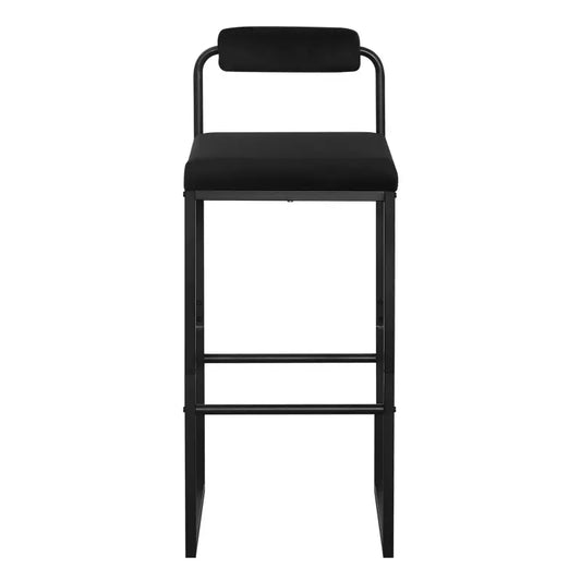 BukkitBow - Set Barkrukken Fluweel - Staal Buizen Frame - Ergonomisch met Voetensteun - 120kg Draagvermogen - Zithoogte: 75CM
