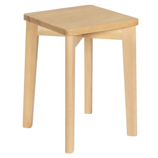 BukkitBow - Set Houten Krukken - Natuurlijk Beukenhout - Stapelbaar - Vochtbestendig - Zithoogte: 44.5CM