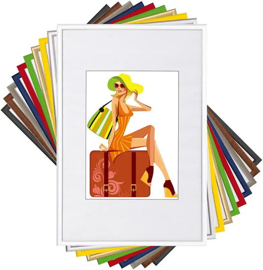 BukkitBow - Set Kunststof Fotolijsten - met Glasplaat - Diverse Maten - Set Van 10 Fotolijsten