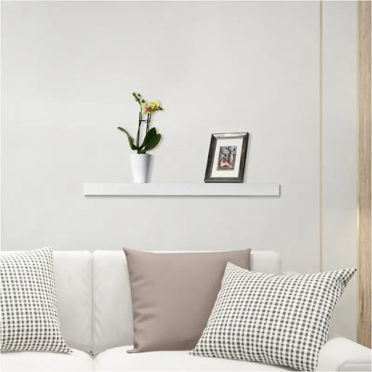 BukkitBow - Set van 3 Wandplanken - MDF Wit Hout - Mat Afgewerkt - Diverse Maten - Maximaal 10kg per Plank