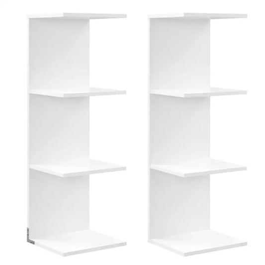BukkitBow - Staande Boekenkast - 7 Niveaus - Vrijstaand - 190CM - Wit