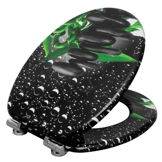 BukkitBow - Toiletbril met Softclose - Toiletbril / Toiletzitting met Print - Antibacterieel - V1