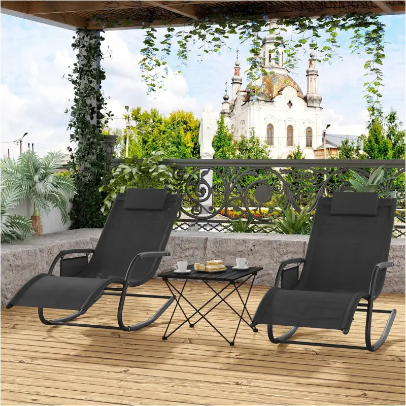 BukkitBow - Tuin Ligstoel / Ligbank - Schommelstoel met Ergonomisch Design - 150 kg Draagvermogen