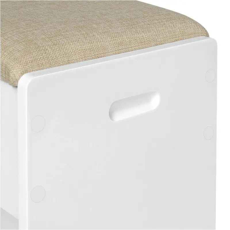 BukkitBow - Veelzijdige Kaptafel Kruk - Linnen met Schuim en MDF - Laadvermogen 150kg - 40x30x45cm