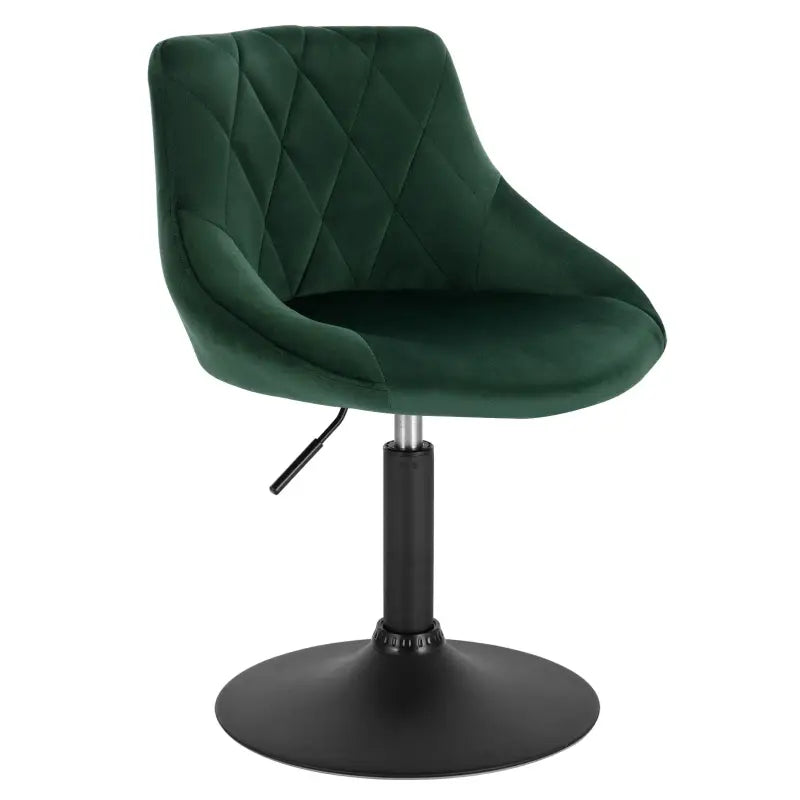BukkitBow - Verstelbare Barkruk Fluweel - Metaal Frame - Ergonomisch met Rugleuning - Zithoogte: 42-58CM
