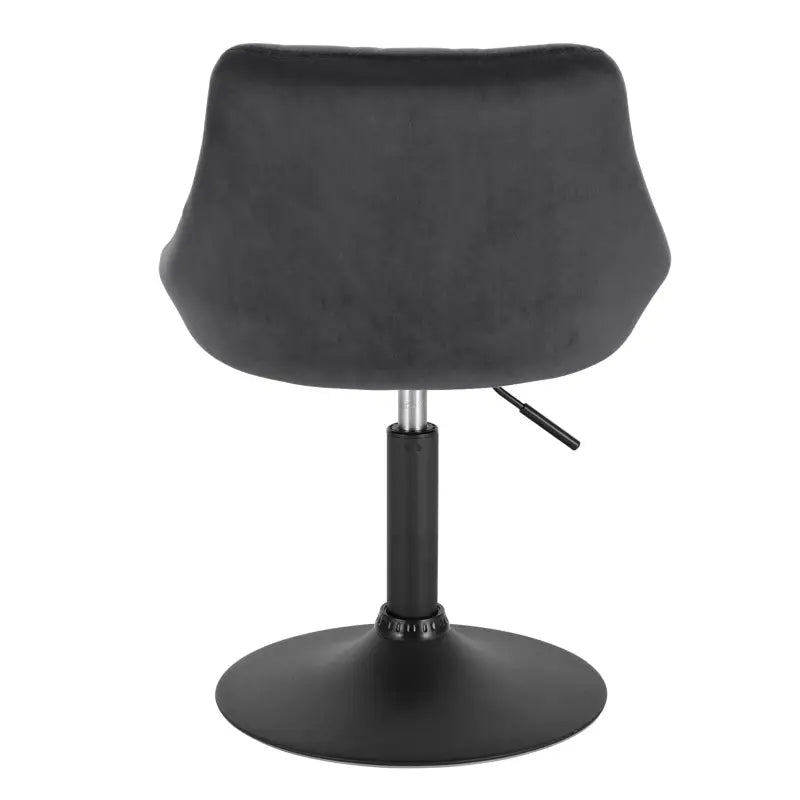 BukkitBow - Verstelbare Barkruk Fluweel - Metaal Frame - Ergonomisch met Rugleuning - Zithoogte: 42-58CM