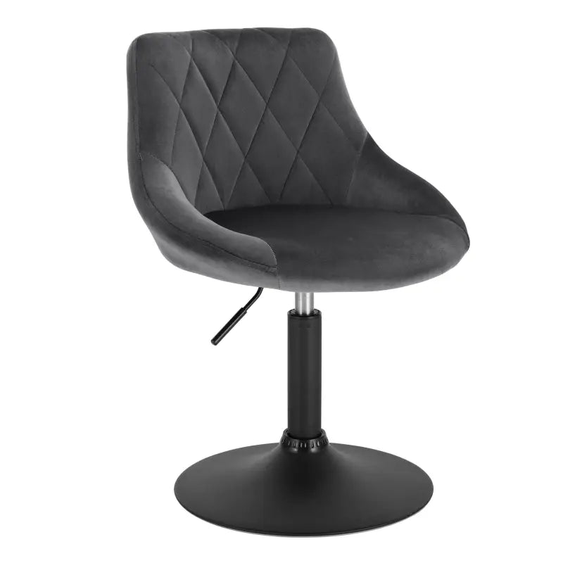BukkitBow - Verstelbare Barkruk Fluweel - Metaal Frame - Ergonomisch met Rugleuning - Zithoogte: 42-58CM