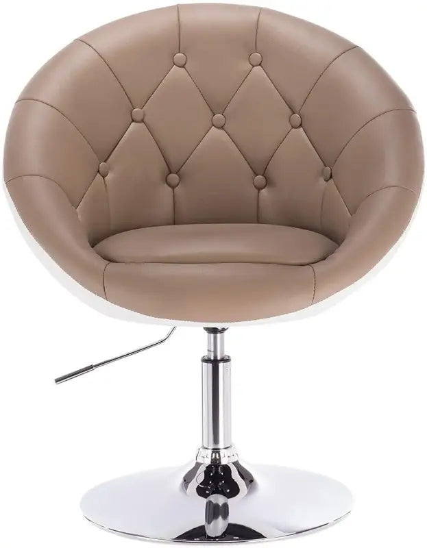 BukkitBow - Verstelbare Barkruk / Relaxstoel - Verchroomd Staal met Synthetisch Leer of Fluweel - Ergonomisch met Armsteun - Zithoogte: 45-57CM