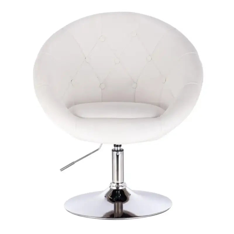 BukkitBow - Verstelbare Barkruk / Relaxstoel - Verchroomd Staal met Synthetisch Leer of Fluweel - Ergonomisch met Armsteun - Zithoogte: 45-57CM