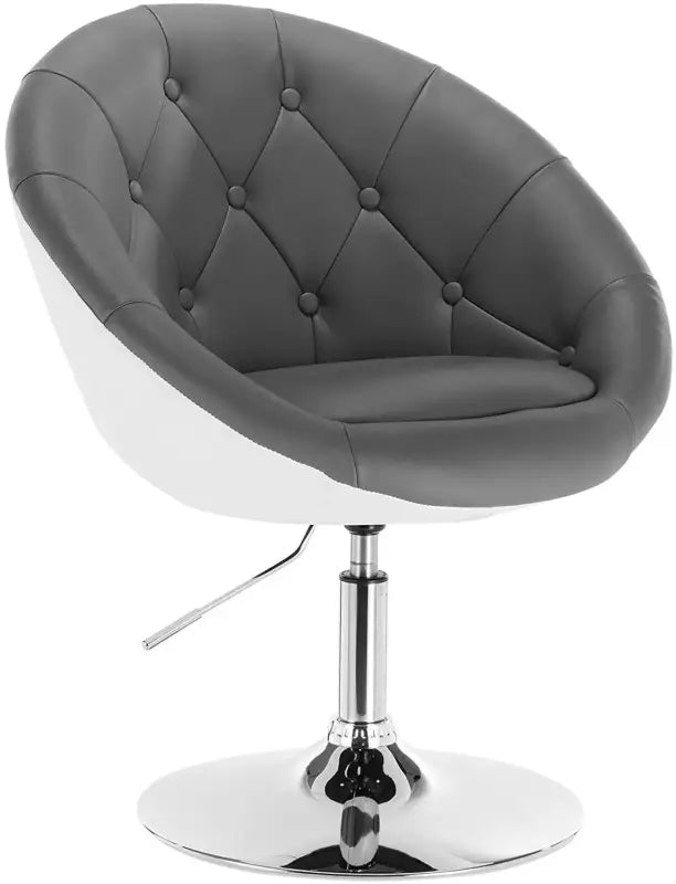 BukkitBow - Verstelbare Barkruk / Relaxstoel - Verchroomd Staal met Synthetisch Leer of Fluweel - Ergonomisch met Armsteun - Zithoogte: 45-57CM