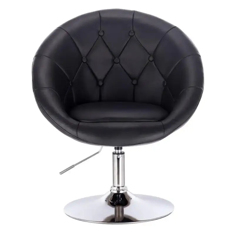 BukkitBow - Verstelbare Barkruk / Relaxstoel - Verchroomd Staal met Synthetisch Leer of Fluweel - Ergonomisch met Armsteun - Zithoogte: 45-57CM