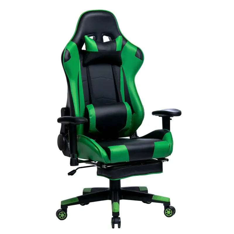 BukkitBow - Verstelbare Gaming Stoel - Kunstleer - 360° Draaibaar - 135° Kantelbare Rugleuning - Inclusief Arm en Voetsteun - Max Belasting: 136KG
