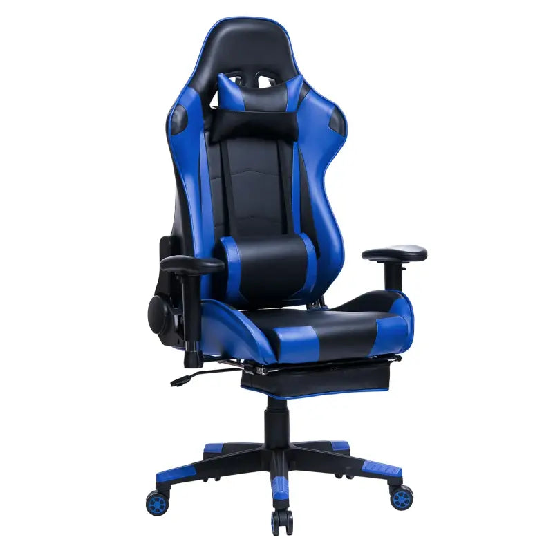 BukkitBow - Verstelbare Gaming Stoel - Kunstleer - 360° Draaibaar - 135° Kantelbare Rugleuning - Inclusief Arm en Voetsteun - Max Belasting: 136KG