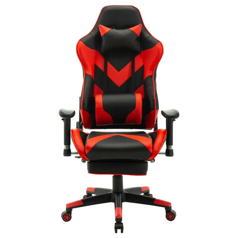 BukkitBow - Verstelbare Gaming Stoel - Kunstleer en 360° Draaibaar - 135° Kantelbare Rugleuning - Inclusief Arm en Voetsteun - Max Belasting: 136KG