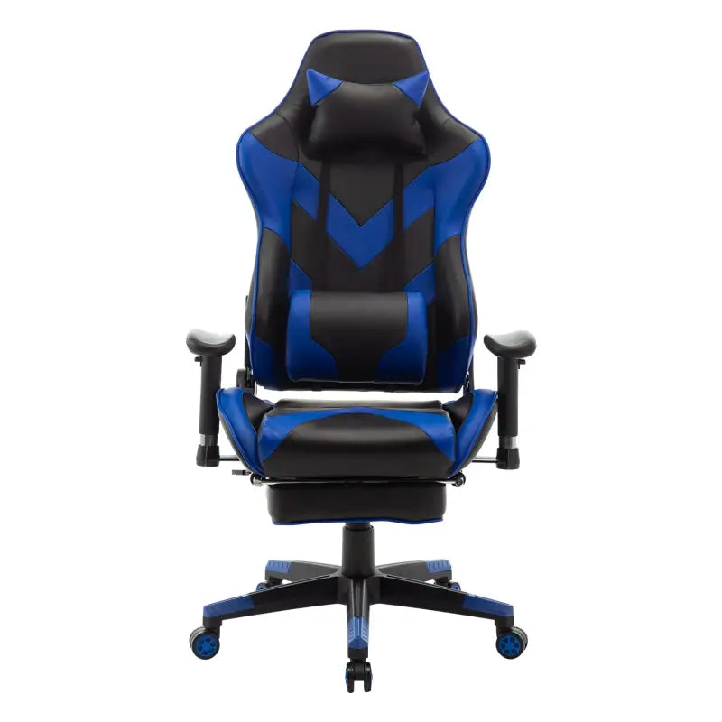 BukkitBow - Verstelbare Gaming Stoel - Kunstleer en 360° Draaibaar - 135° Kantelbare Rugleuning - Inclusief Arm en Voetsteun - Max Belasting: 136KG