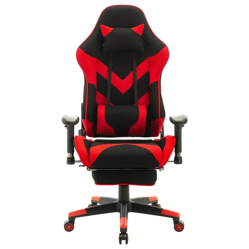 BukkitBow - Verstelbare Gaming Stoel - Kunstleer en 360° Draaibaar - 135° Kantelbare Rugleuning - Inclusief Arm en Voetsteun - Max Belasting: 136KG
