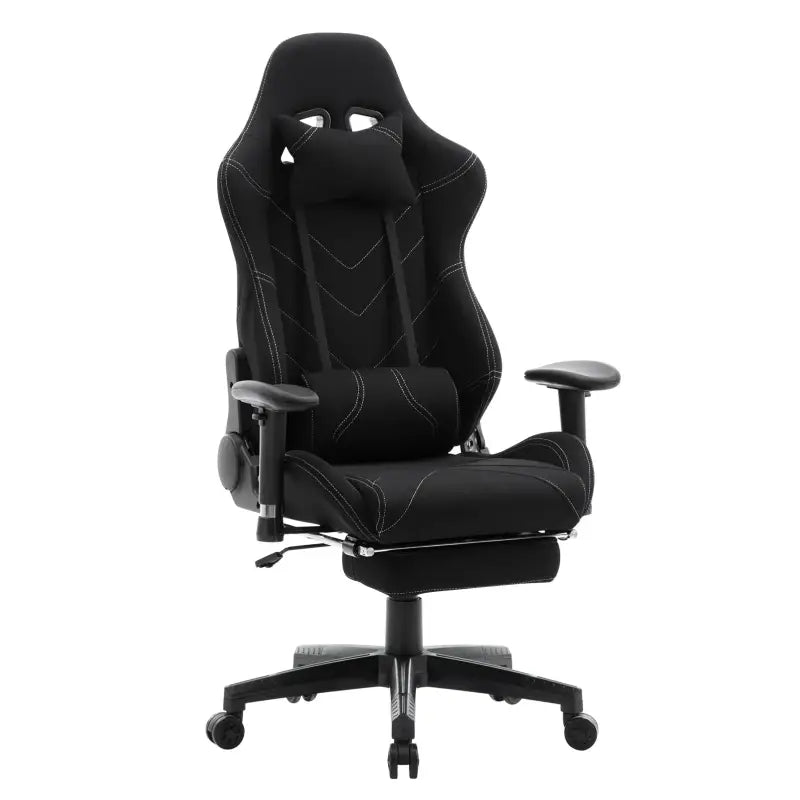 BukkitBow - Verstelbare Gaming Stoel - Kunstleer en 360° Draaibaar - 135° Kantelbare Rugleuning - Inclusief Arm en Voetsteun - Max Belasting: 136KG