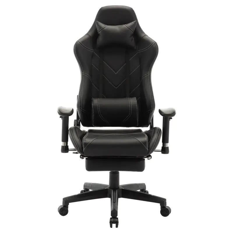 BukkitBow - Verstelbare Gaming Stoel - Kunstleer en 360° Draaibaar - 135° Kantelbare Rugleuning - Inclusief Arm en Voetsteun - Max Belasting: 136KG