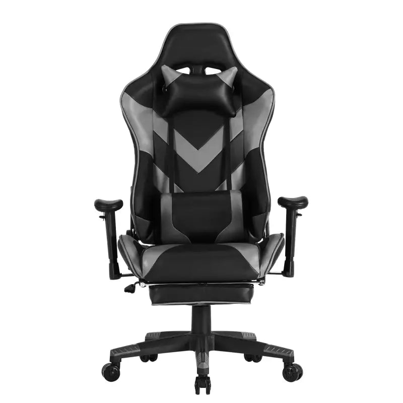 BukkitBow - Verstelbare Gaming Stoel - Kunstleer en 360° Draaibaar - 135° Kantelbare Rugleuning - Inclusief Arm en Voetsteun - Max Belasting: 136KG