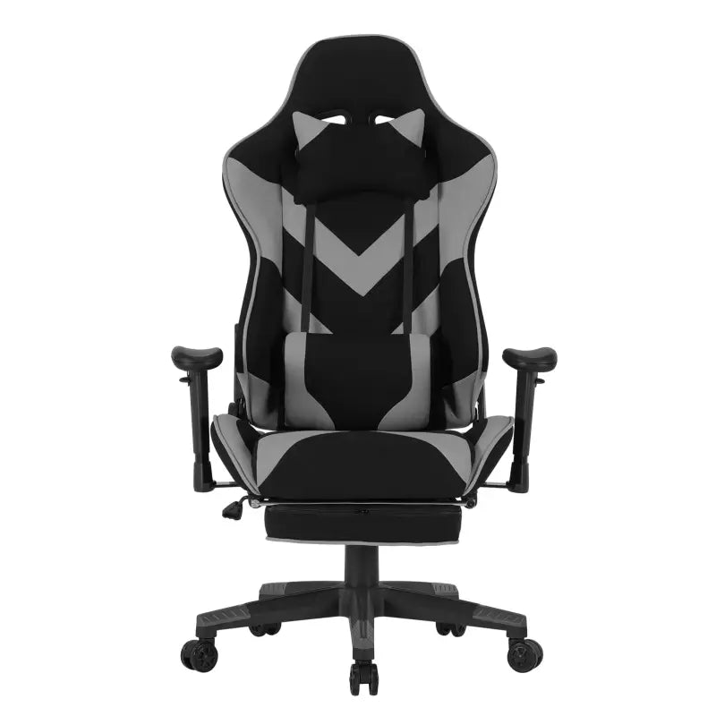 BukkitBow - Verstelbare Gaming Stoel - Kunstleer en 360° Draaibaar - 135° Kantelbare Rugleuning - Inclusief Arm en Voetsteun - Max Belasting: 136KG