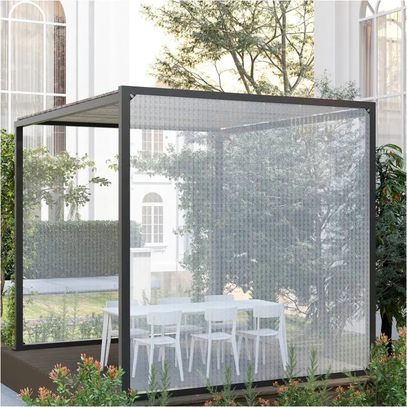 BukkitBow - Waterdicht Zeildoek - Transparant met Aluminium Oogjes - 140g/m² - Diverse Maten - UV- en Weerbestendig