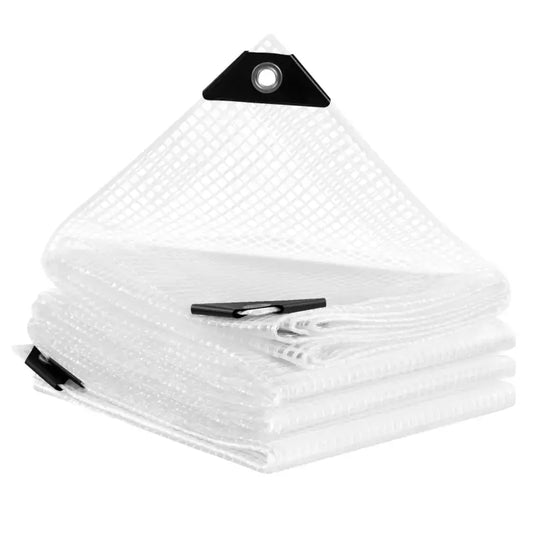 BukkitBow - Waterdicht Zeildoek - Transparant met Aluminium Oogjes - 140g/m² - Diverse Maten - UV- en Weerbestendig