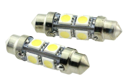 C5W 39mm autolamp 2 stuks | LED festoon | 8-SMD daglichtwit 6000K | 12 Volt - 2.2 Watt