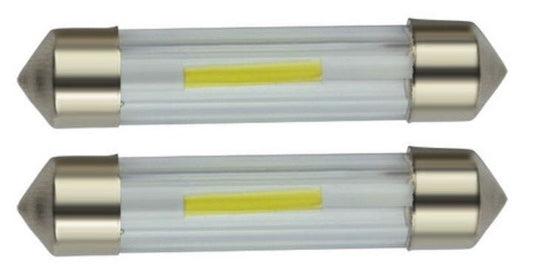 C5W 41mm autolamp 2 stuks | LED festoon | COB daglichtwit 6500K | 24 Volt - 2 Watt
