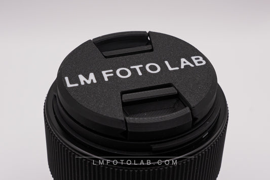 camera Lensdop diverse afmetingen custom tekst 