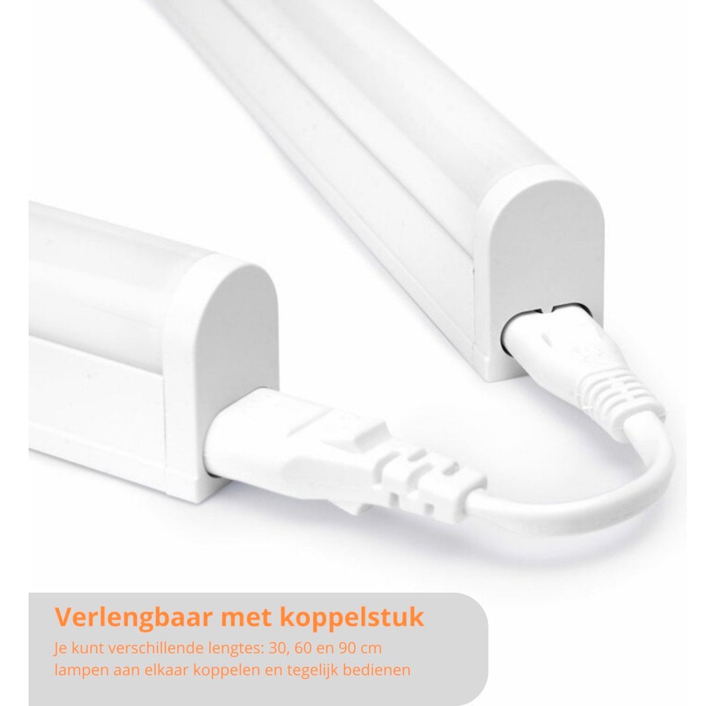 Complete LED Kastverlichting 30 cm - Met koppelstuk en voeding - 3000K