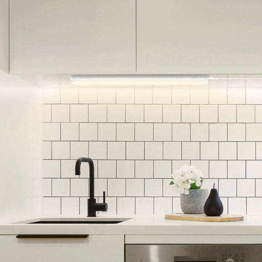 Complete LED Onderbouwverlichting 60 cm - Met koppelstuk en voeding - 4000K