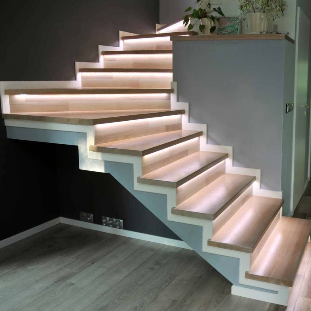 LED's Light Complete LED Trapverlichting Set - 15 treden x 80 cm - Lengte aanpasbaar - Warm wit licht